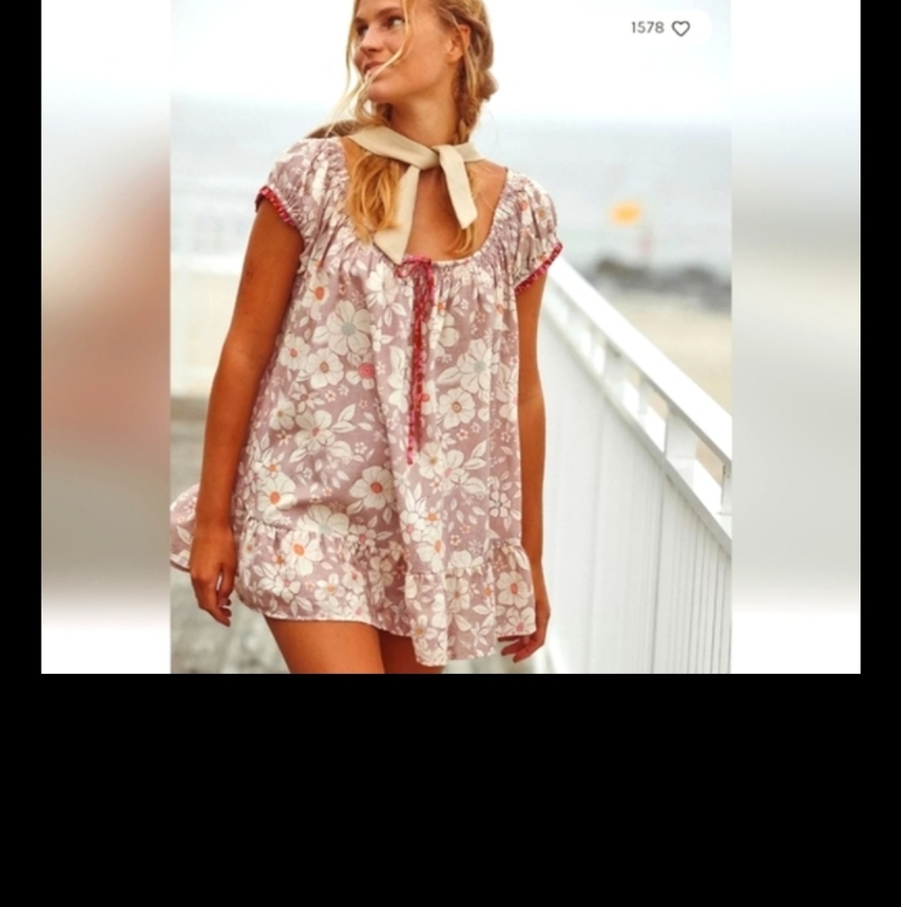 NWT FRANKIE PRINTED TUNIC, SIZE XS